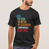 Vater Der legendäre Reiniger hat sich gelehnt T-Shirt (Vorderseite)
