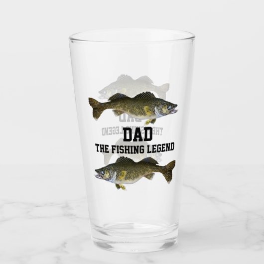 Vater Der legendäre Walleye Vatertag Glas (Vorderseite)