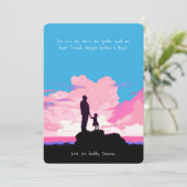 Vater der letzte Führer | Vatertag Feiertagskarte (Stehend Vorderseite)