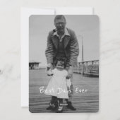 Vater der letzte Führer | Vatertag Feiertagskarte (Rückseite)