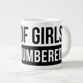 Vater der Mädchen #Outnumed Jumbo-Tasse (Vorderseite Rechts)