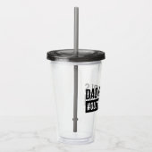 Vater der Mädchen #Outnummered Acryltrinkbecher (Rechts)