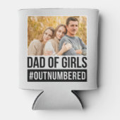 Vater der Mädchen #Outnummered Dosenkühler (Vorderseite)