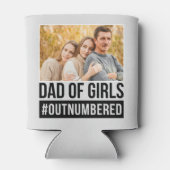 Vater der Mädchen #Outnummered Dosenkühler (Rückseite)