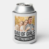 Vater der Mädchen #Outnummered Dosenkühler (Kanne Rückseite)