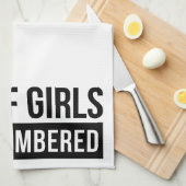 Vater der Mädchen #Outnummered Geschirrtuch (Viertel Falte)