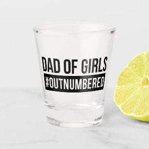 Vater der Mädchen #Outnummered Schnapsglas