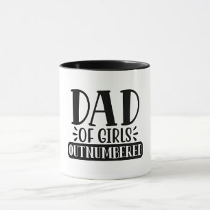 Vater der Mädchen übertroffen Tasse