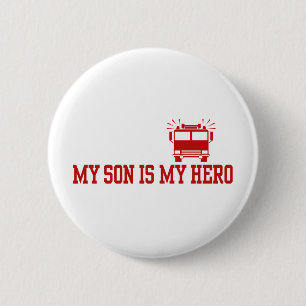Vater der Mama des Feuerwehrmanns Button
