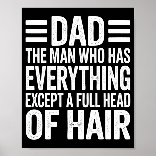 Vater der Mann, der alles hat außer vollen Haaren Poster (Vorne)