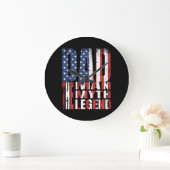 VATER DER MANN DER MYTH DER LEGENDE AMERIKANISCHE GROßE WANDUHR (Zuhause)