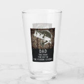Vater Der Mann der Mythos Bass Fishing Legion Funn Glas (Rückseite)