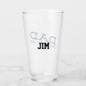 Vater der Mann, der Mythos, das Legende Monogramm Glas (Rückseite)