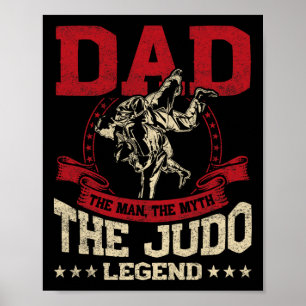 Vater der Mann der Mythos der Judo legendäre Desig Poster