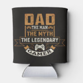Vater Der Mann der Mythos Der legendäre Gamer Blac Dosenkühler (Rückseite)