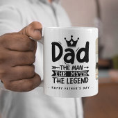 Vater Der Mann der Mythos der Legende 2x Foto Kaffeetasse