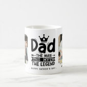 Vater Der Mann der Mythos der Legende 2x Foto Kaffeetasse (Mittel)