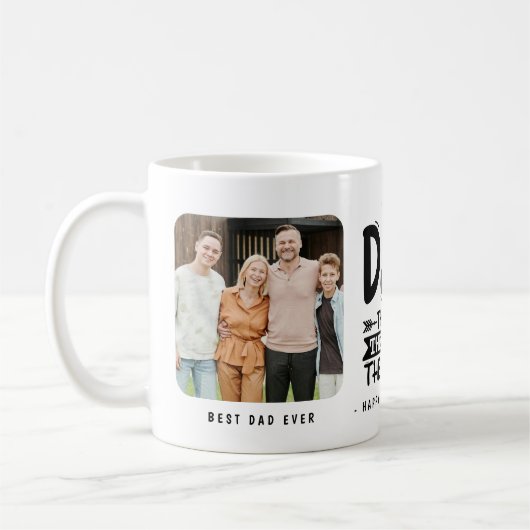 Vater Der Mann der Mythos der Legende 2x Foto Kaffeetasse (Links)
