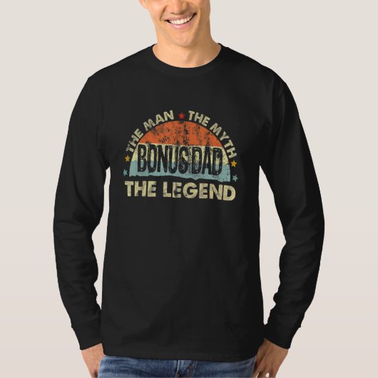 Vater Der Mann der Mythos der Legende Bonus Vater T-Shirt (Vorderseite)