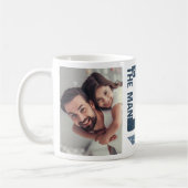 Vater Der Mann der Mythos der Legende Custom Foto Kaffeetasse (Links)