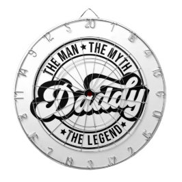 Vater der Mann der Mythos der Legende pa Papa Männ Dartscheibe