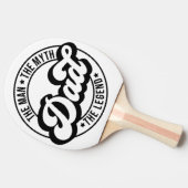 Vater der Mann der Mythos der Legende pa Papa Männ Tischtennis Schläger (Seitenansicht)