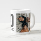 Vater Der Mann der Mythos der Legende Personalisie Jumbo-Tasse (Vorderseite Rechts)