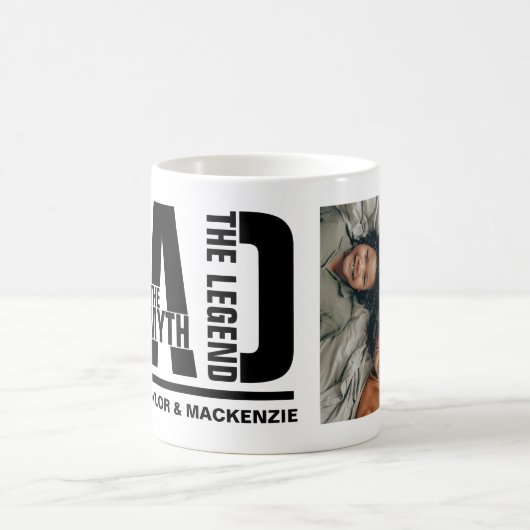 Vater Der Mann der Mythos der Legende Personalisie Kaffeetasse (Mittel)