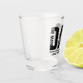 Vater Der Mann der Mythos der Legende Personalisie Schnapsglas (Links)