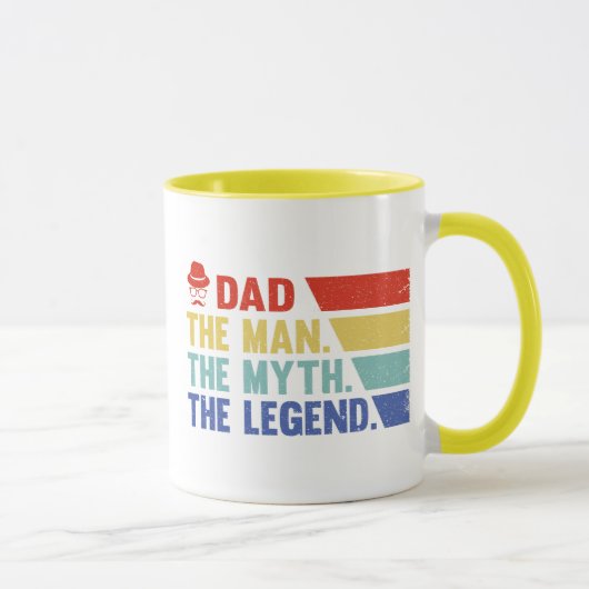 Vater. Der Mann, der Mythos, der Legende. Tasse (Rechts)