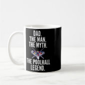 Vater Der Mann der Mythos Der Pool Legende Pool Bi Kaffeetasse (Links)