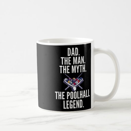 Vater Der Mann der Mythos Der Pool Legende Pool Bi Kaffeetasse (Rechts)