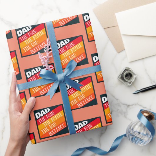 Vater der Mann, der Mythos, der schlechte Einfluss Geschenkpapier (Schenken)