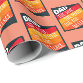 Vater der Mann, der Mythos, der schlechte Einfluss Geschenkpapier (Rolleneckpunkt)