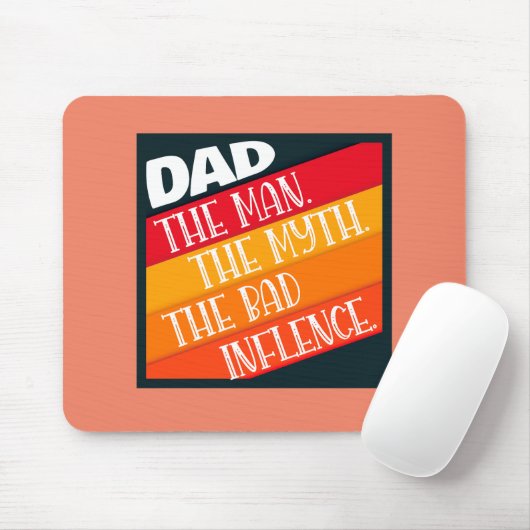 Vater der Mann, der Mythos, der schlechte Einfluss Mousepad (Mit Mouse)