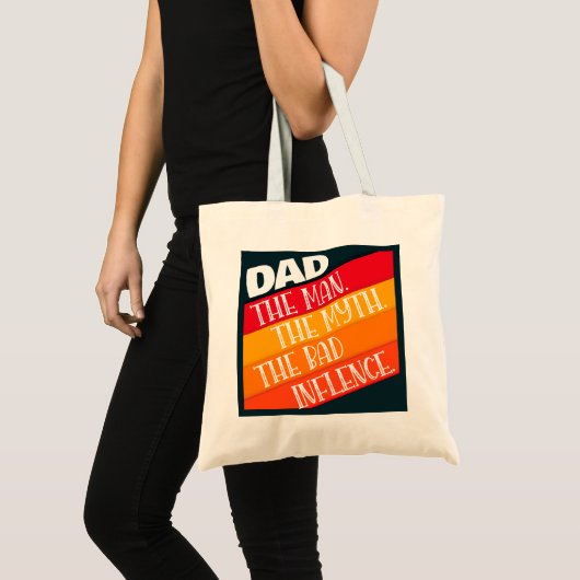 Vater der Mann, der Mythos, der schlechte Einfluss Tragetasche (Vorderseite (Produkt))