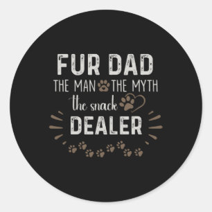 Vater Der Mann, der Mythos der Snack-Händler Hund Runder Aufkleber