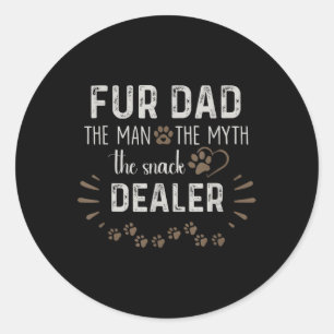 Vater Der Mann, der Mythos der Snack-Händler Hund Runder Aufkleber