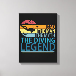 Vater der Mann der Mythos der Taube Legende Leinwanddruck