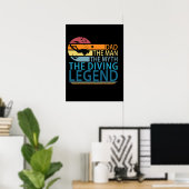 Vater der Mann der Mythos der Taube Legende Poster (Heimbüro)
