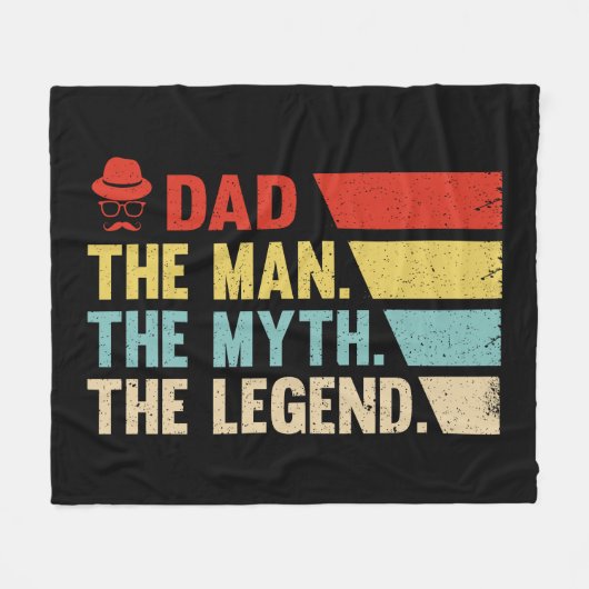 Vater. Der Mann, der Mythos, die Legende. Fleecedecke (Vorderseite (Horizontal))