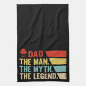 Vater. Der Mann, der Mythos, die Legende. Geschirrtuch (Vertikal)