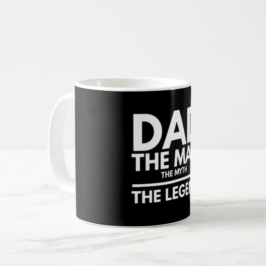 Vater der Mann, der Mythos, die Legende Kaffeetasse (Vorderseite Links)