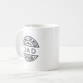 Vater der Mann, der Mythos, die Legende Kaffeetasse (Vorderseite Links)