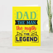 Vater, der Mann, der Mythos, die Legende Karte (Vorderseite)