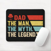 Vater. Der Mann, der Mythos, die Legende. Mousepad (Mit Mouse)