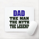 Vater der Mann der Mythos die Legende Mousepad (Mit Mouse)