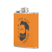 Vater der Mann, der Mythos, die Legende Text orang Flachmann (Links)