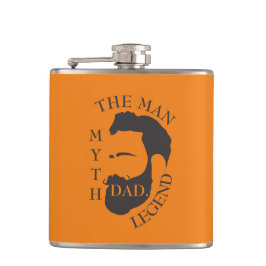 Vater der Mann, der Mythos, die Legende Text orang Flachmann