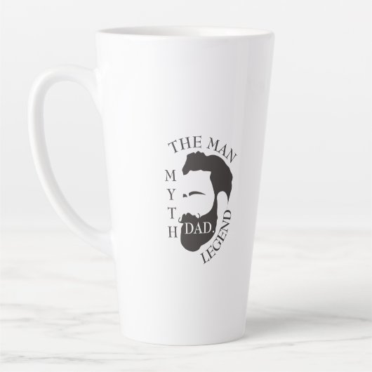 Vater der Mann, der Mythos, die Legende Text schwa Milchtasse (Links)